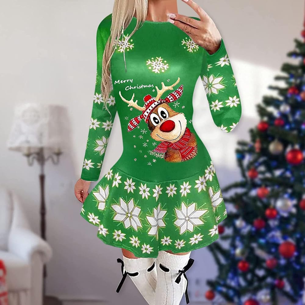Womens Loose Casual Christmas Jumper 