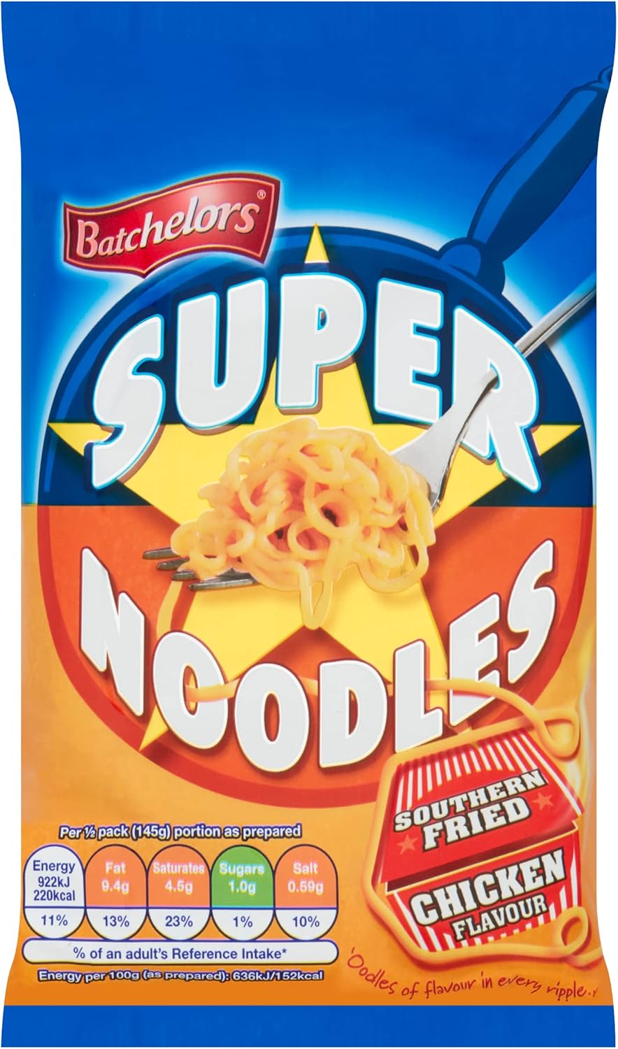 Batchelors, Super Noodles, Southern Fried Chicken Flavour, 90g (Pack Of