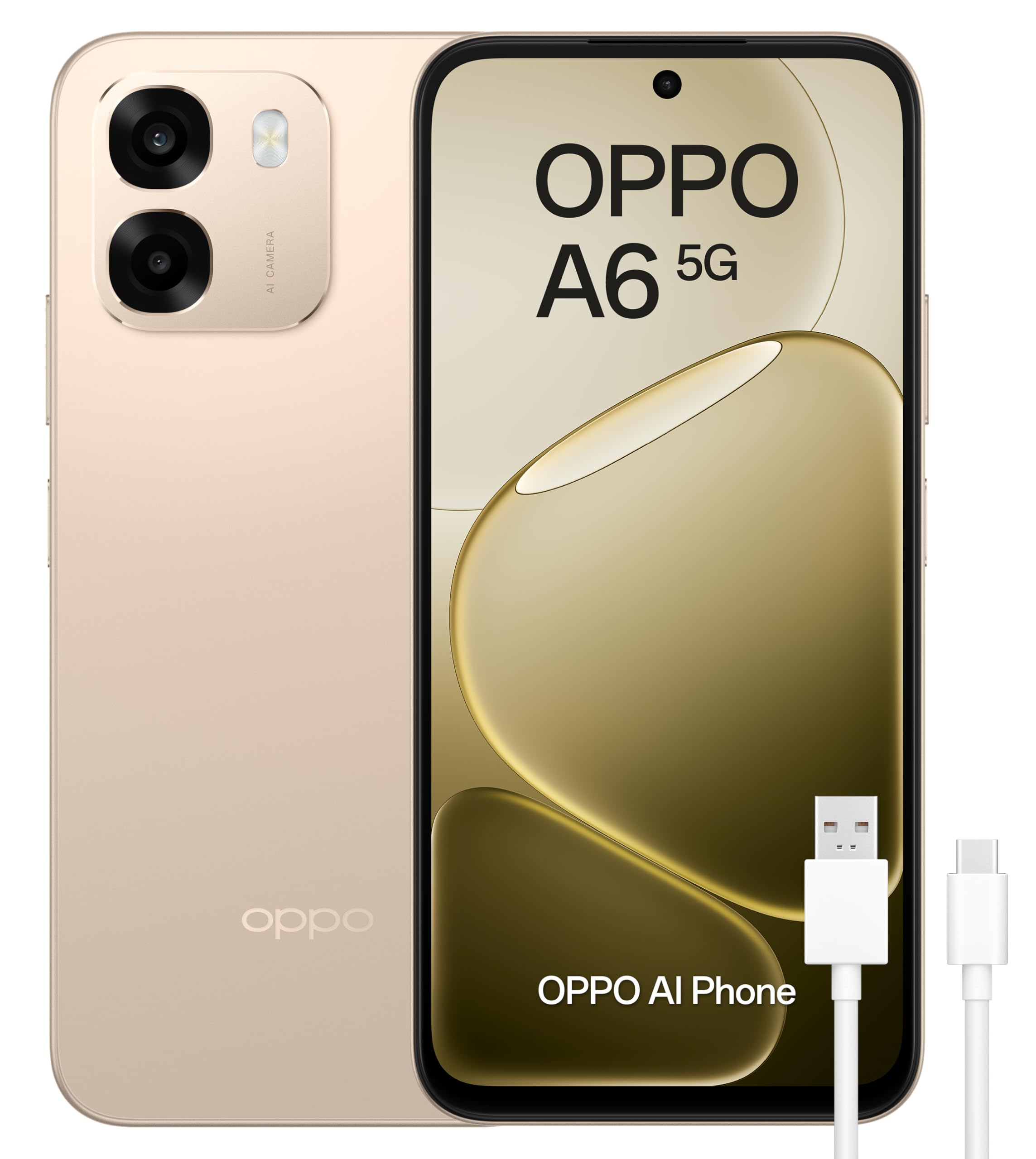 OPPO A6x 4G - Smartphone Libre con IA, 4GB RAM+128GB, Batería 6100 mAh, Pantalla LCD HD+ 120Hz, IP64, Cámara 13MP, Dual SIM, Versión Española - Morado — view 11