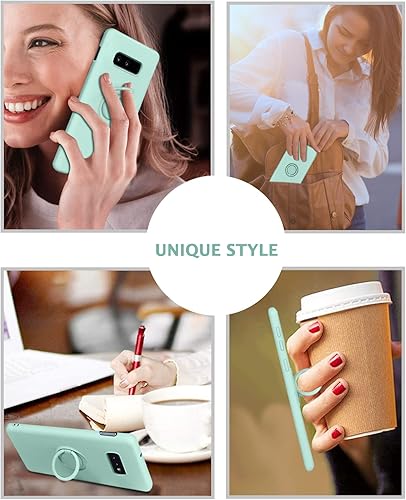 Miniatura 7 de Telaso Funda para Samsung Galaxy S10e, silicona delgada, soporte con anillo de 360, soporte para automóvil  Protector híbrido de goma de gel suave