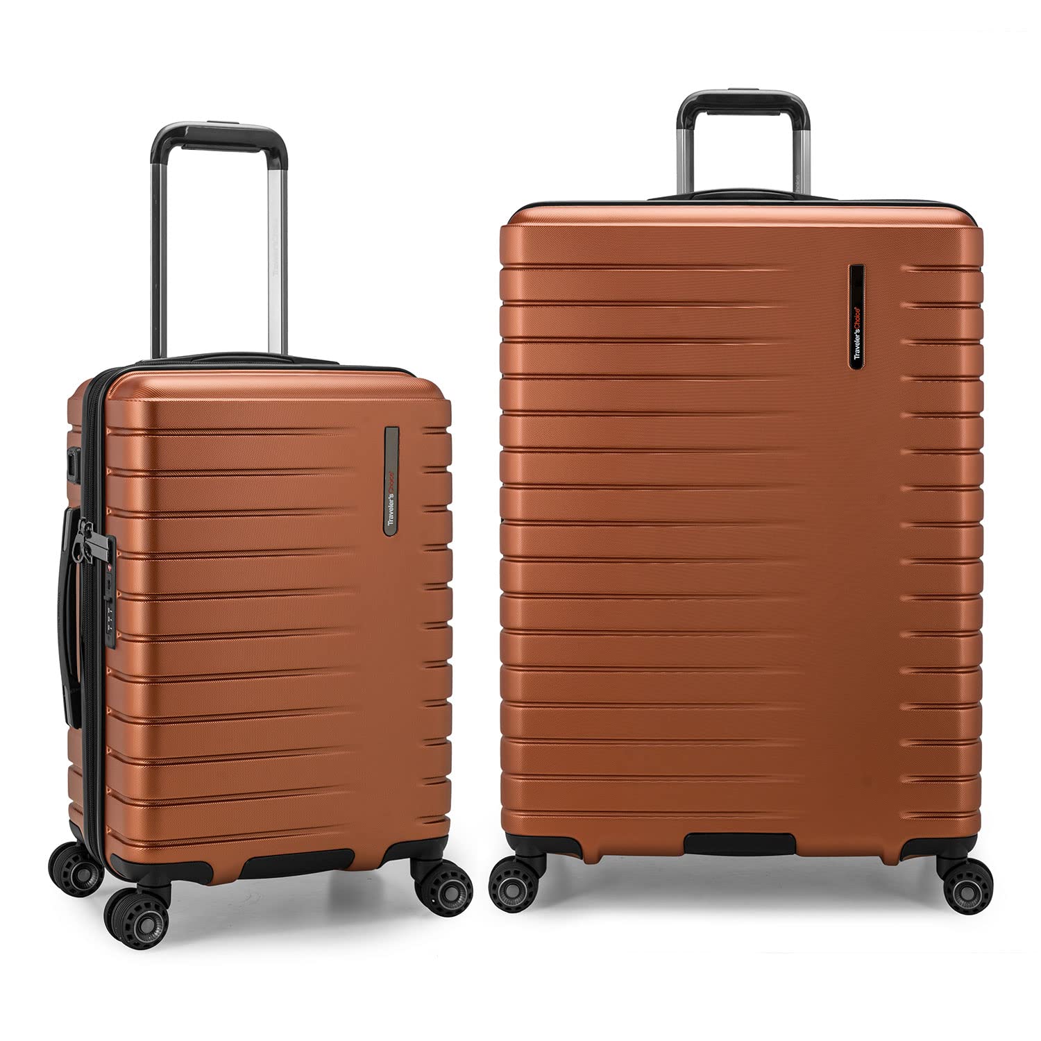 Buy Archer Polycarbonate Hardside Spinner Luggage Set, Orange, 2Piece