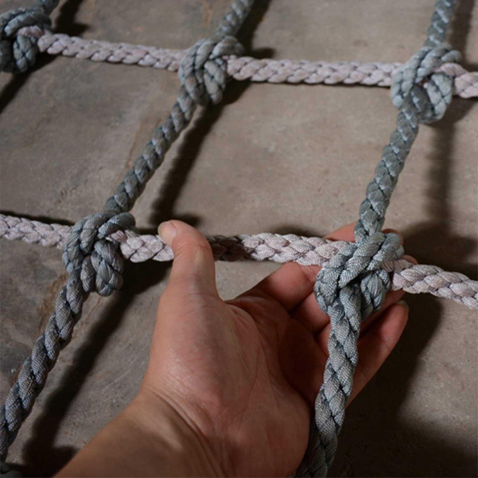 Outdoor-Kletternetz, Spielplatz-Sicherheitsnetz, tragendes Netz, Seilleiter für Garten, Klettergerüst, Baumhaus-Zubehör, 1 x 2 m
