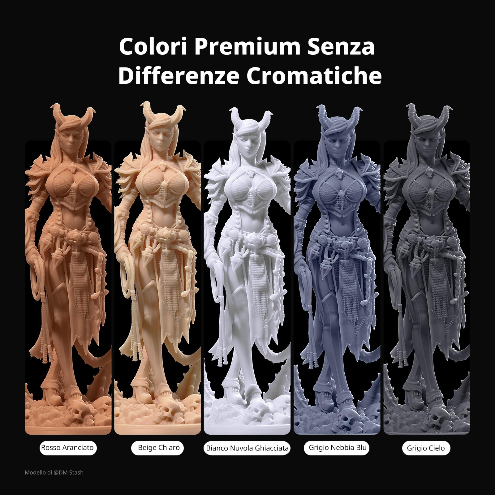 ANYCUBIC 16K Standard Resina, Ad Alta Precisione, Grigio Nebbia Blu, 4kg | Basso Ritiro con Finitura Opaca, Elevata Durezza, Odore Ridotto, Resina UV a 405 nm per Stampanti 3D LCD e DLP