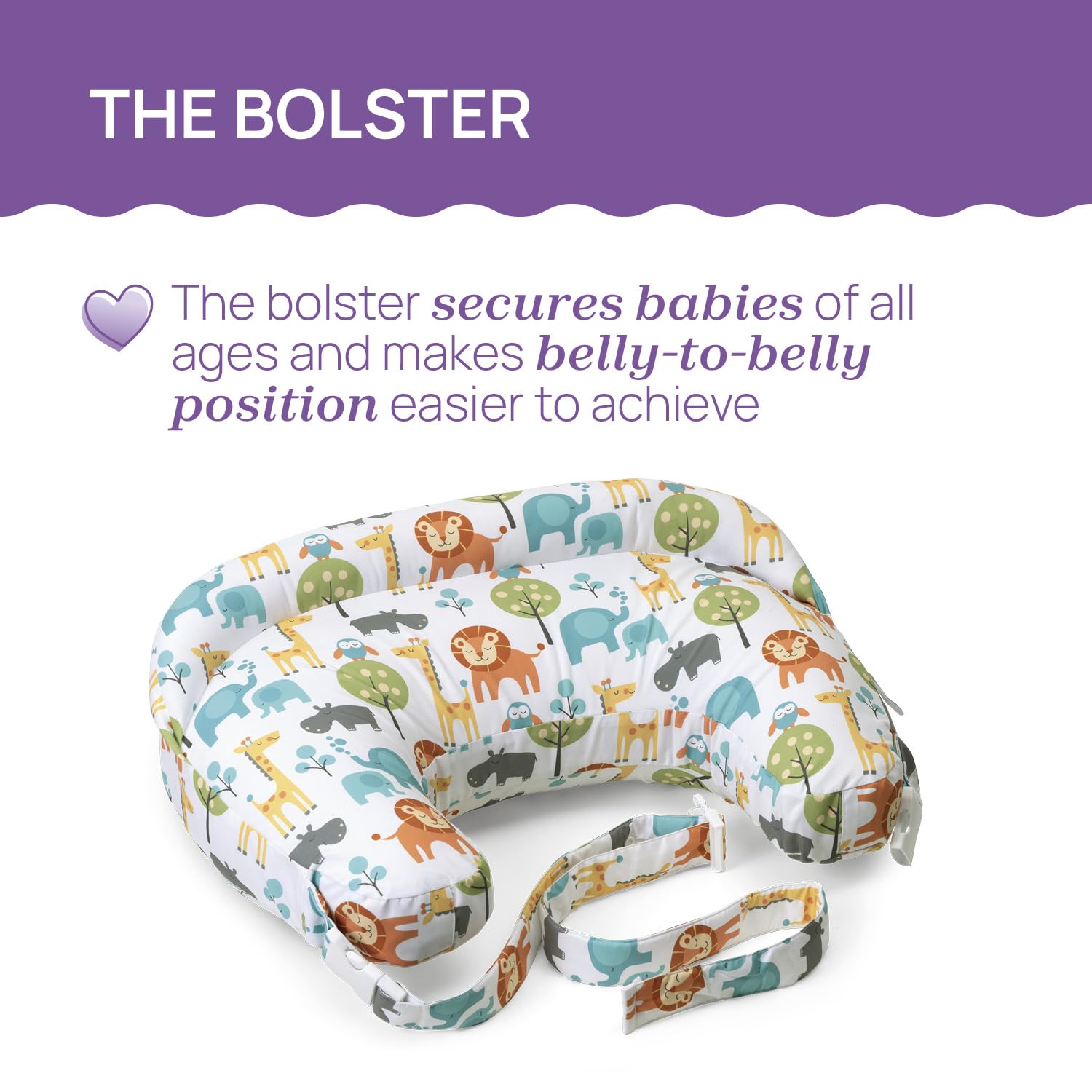 Boppy Cojín Deluxe de Lactancia para Bebés de 0+ Meses, Forma Ergonómica con Soporte para Mamá y Bebé, Soporte Bebé para la Lactancia Materna y con Biberón