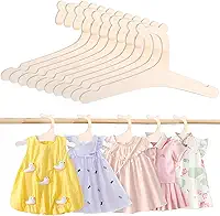 10 cabides de madeira para bebês, cabides de madeira com orelhas de urso fofas, cabides antiderrapantes para recém-nascidos de 23 cm, roupas infantis, calças, casacos, ternos, jaquetas