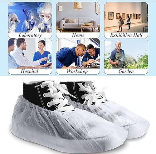 Miniatura 7 de 1000 fundas desechables para zapatos, cubierta para botas, impermeable, antideslizante, protector de zapatos, cubiertas para botas de zapatos para