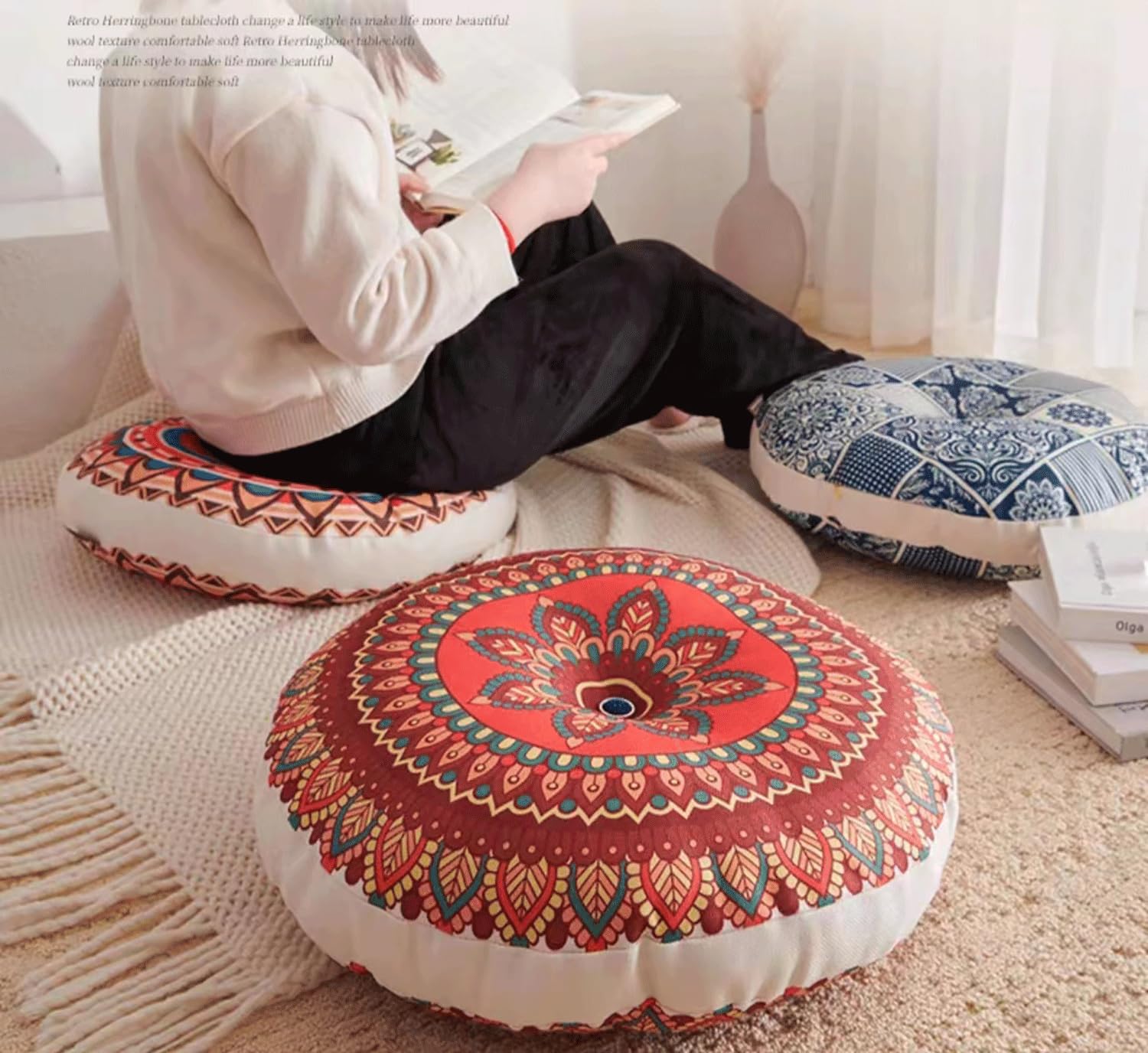 Amazon.com: MGEMJMJ Ethnic Style PuTuan Cushion, Meditation