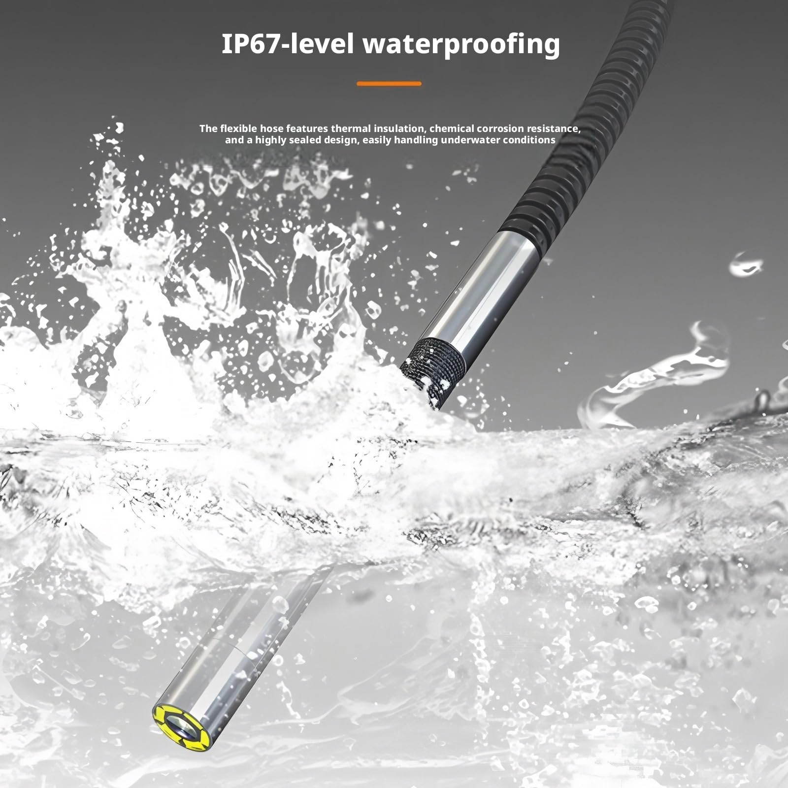 Endoscope GL-700A Articulating Borescope 6.5mm 3M Dual Lens 1080P HDMI