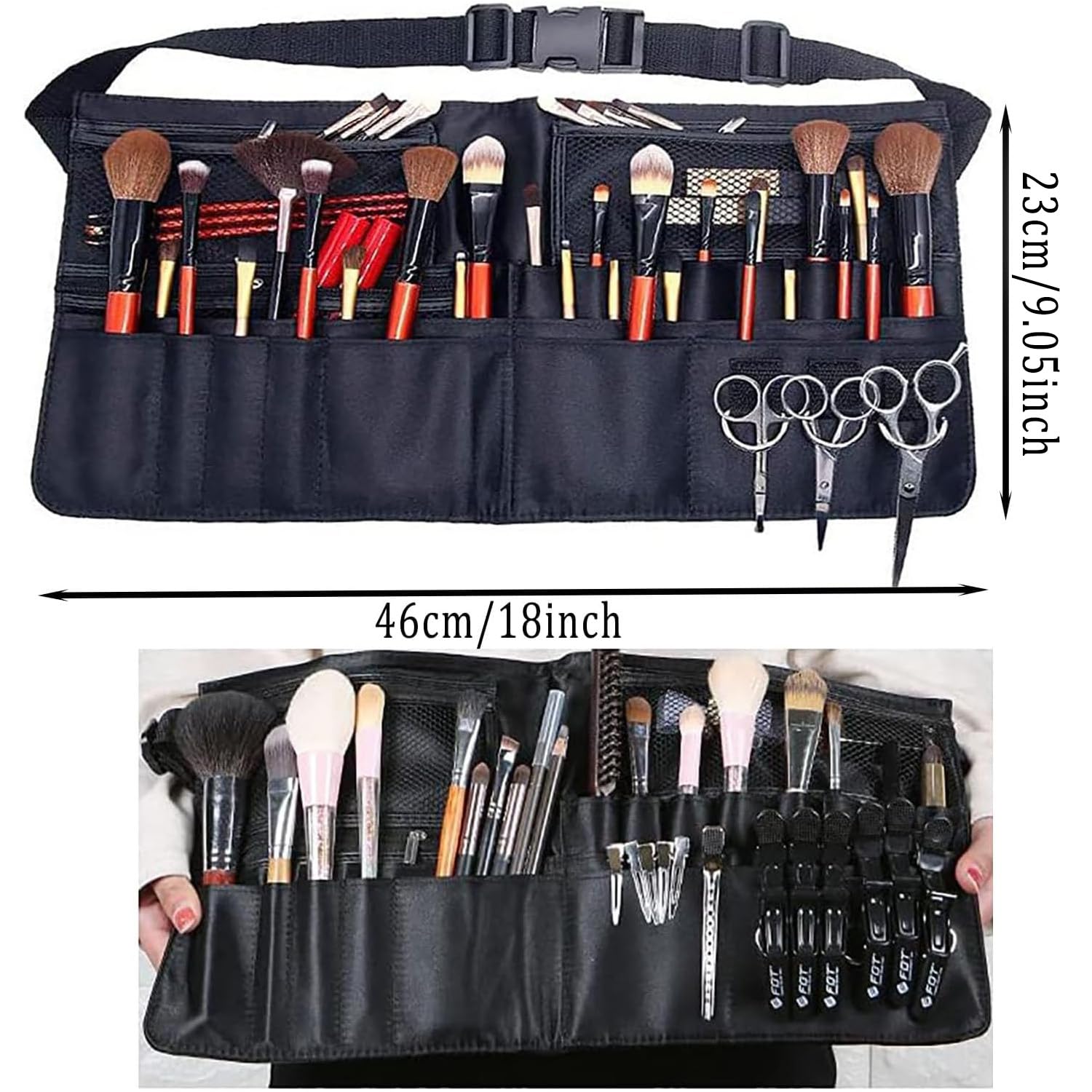 Beauty Case da Viaggio, Porta Pennelli Make Up, Borsa per Trucco, Trousse Trucchi, Makeup Bag per Artisti