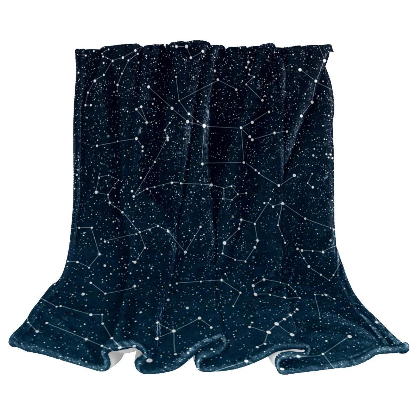 Couverture polaire de literie Etoiles Constellation Ciel Nocturne pour chambre