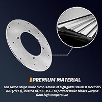 Vista 4 de M MATI Rotor de disco de freno delantero o trasero para Arctic Cat 250 300 400 500 650 700 Prowler 700 1000 1436-164