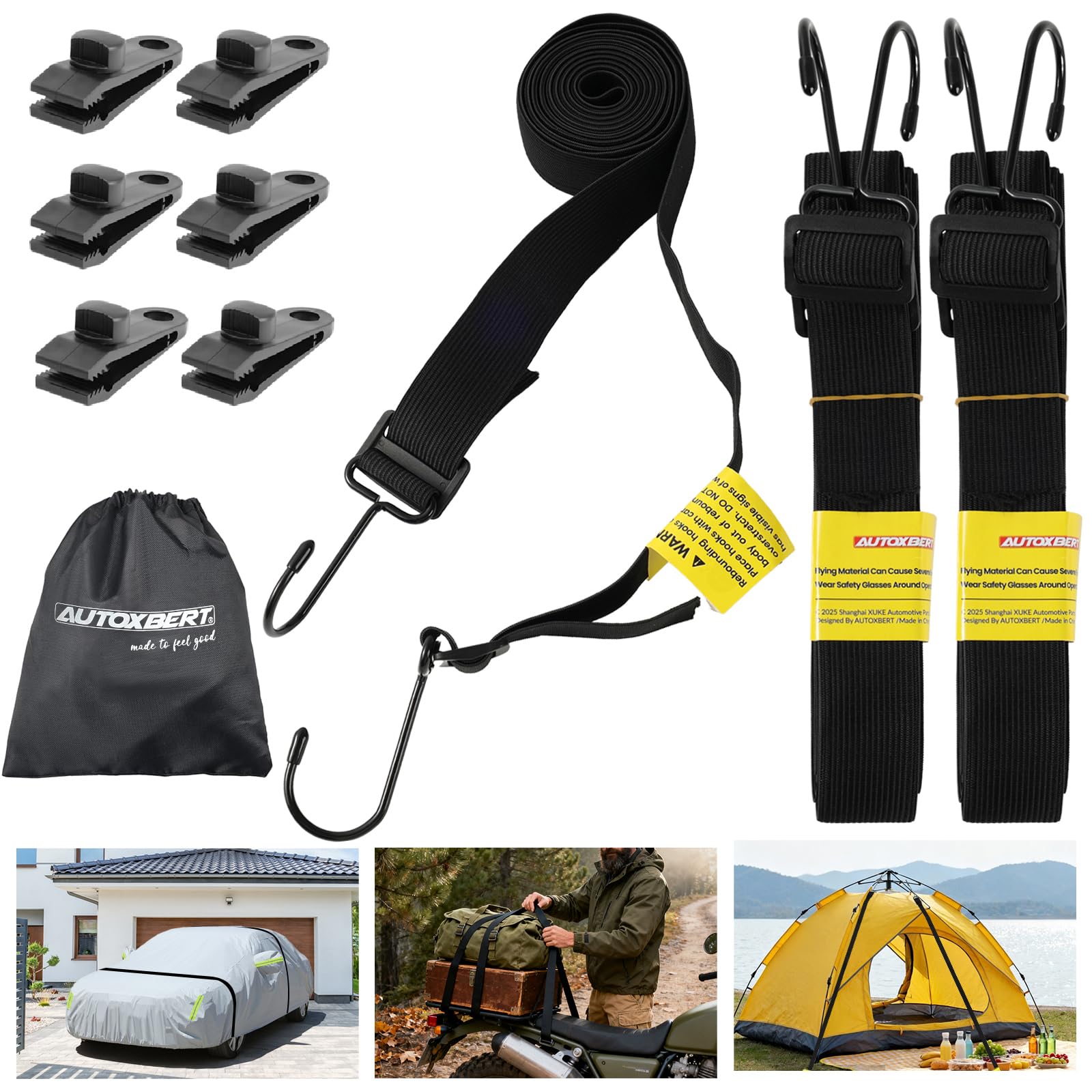 Correas protectoras de viento para coche ideales para aparcar en exterior
