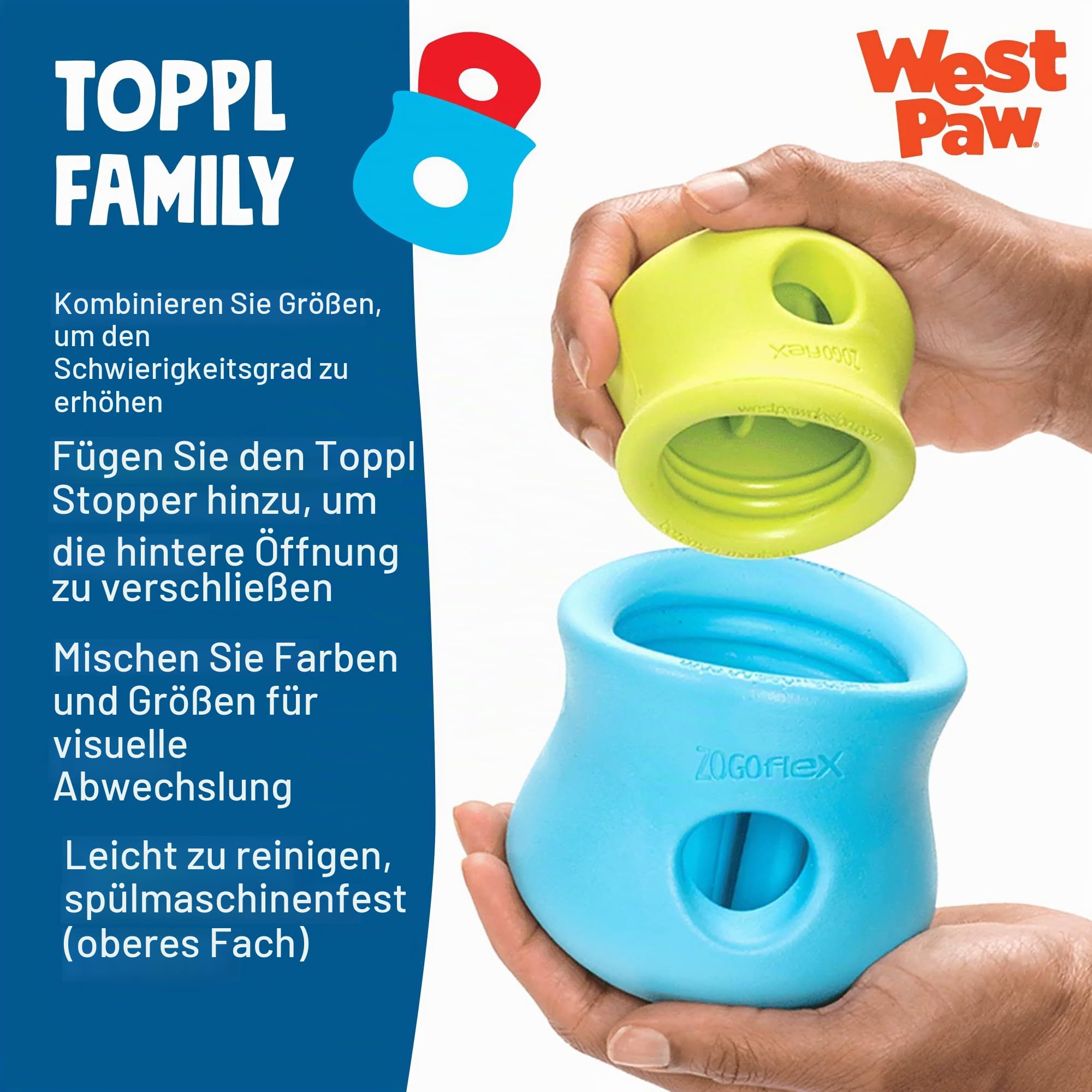 Zogoflex Toppl Hundespielzeug,Small