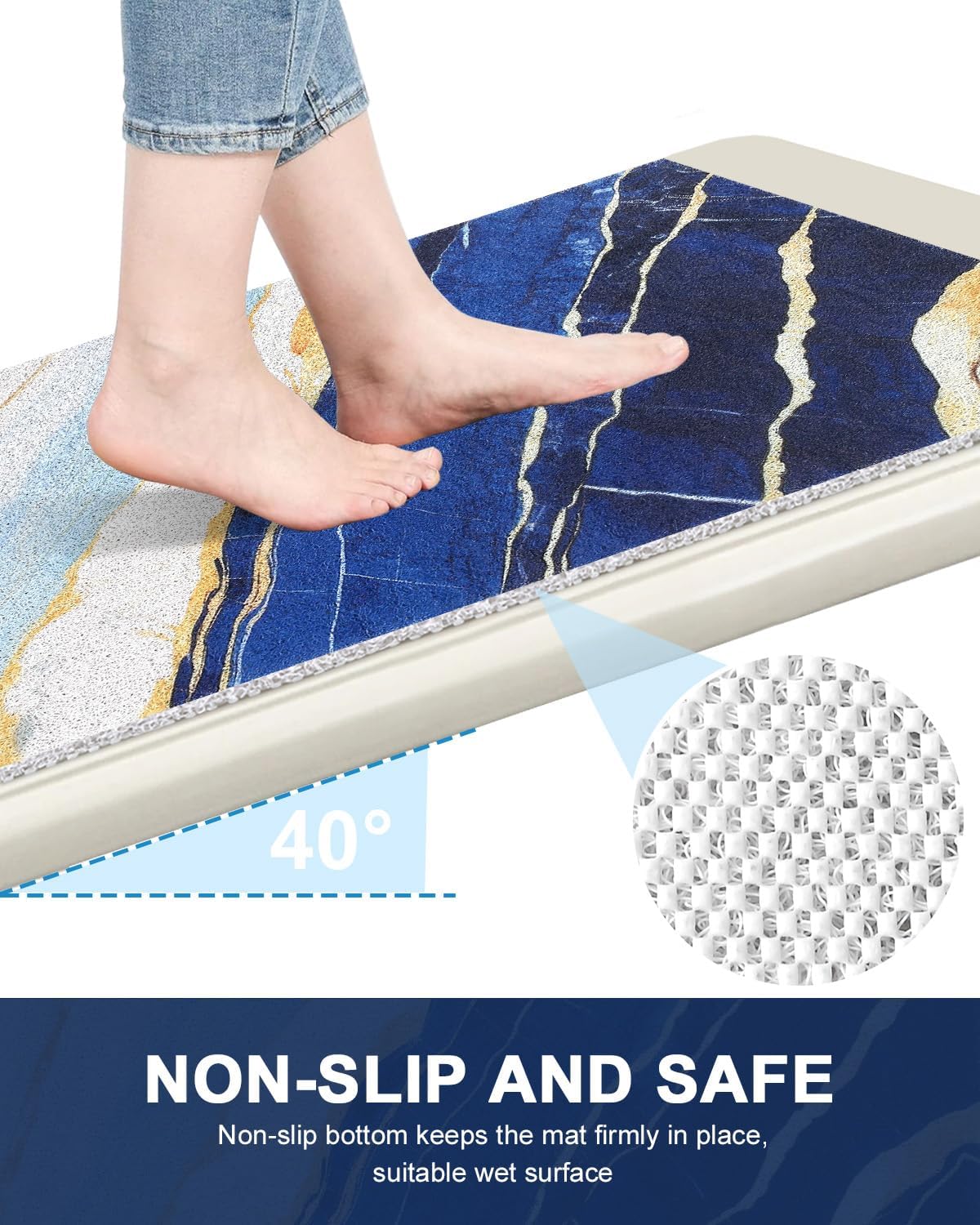 Square Shower Mat, 36x36 Inch Extra Large Non Slip Shower Mats for Inside Shower, Soft PVC Loofah Shower Mat Anti Slip Quick Drying, Shower Stall Mats for Home, Holtel, Bathroom