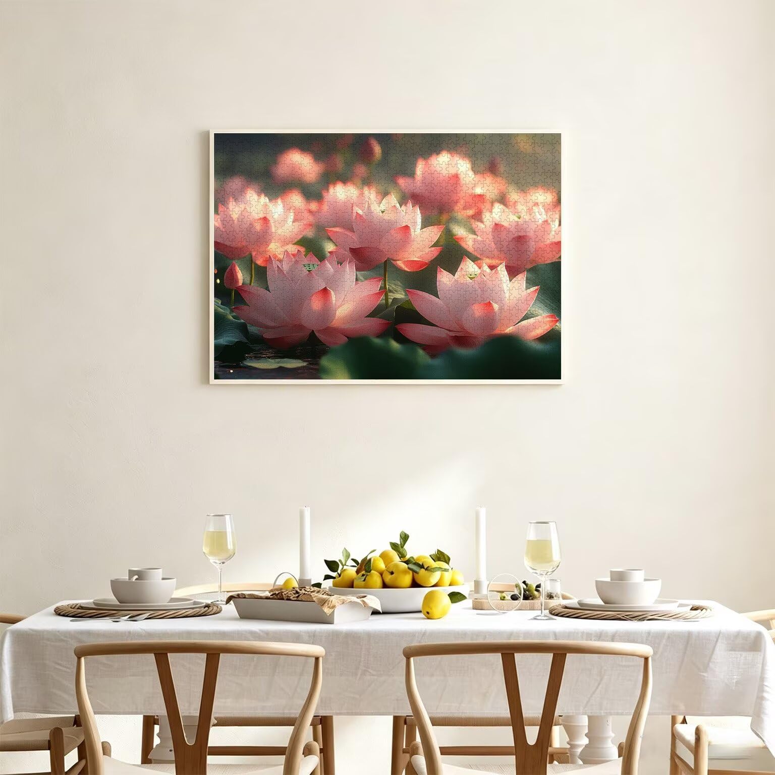 Puzzle dla dorosłych 4000, staw kwiatowy, 141 x 87 cm, n-390