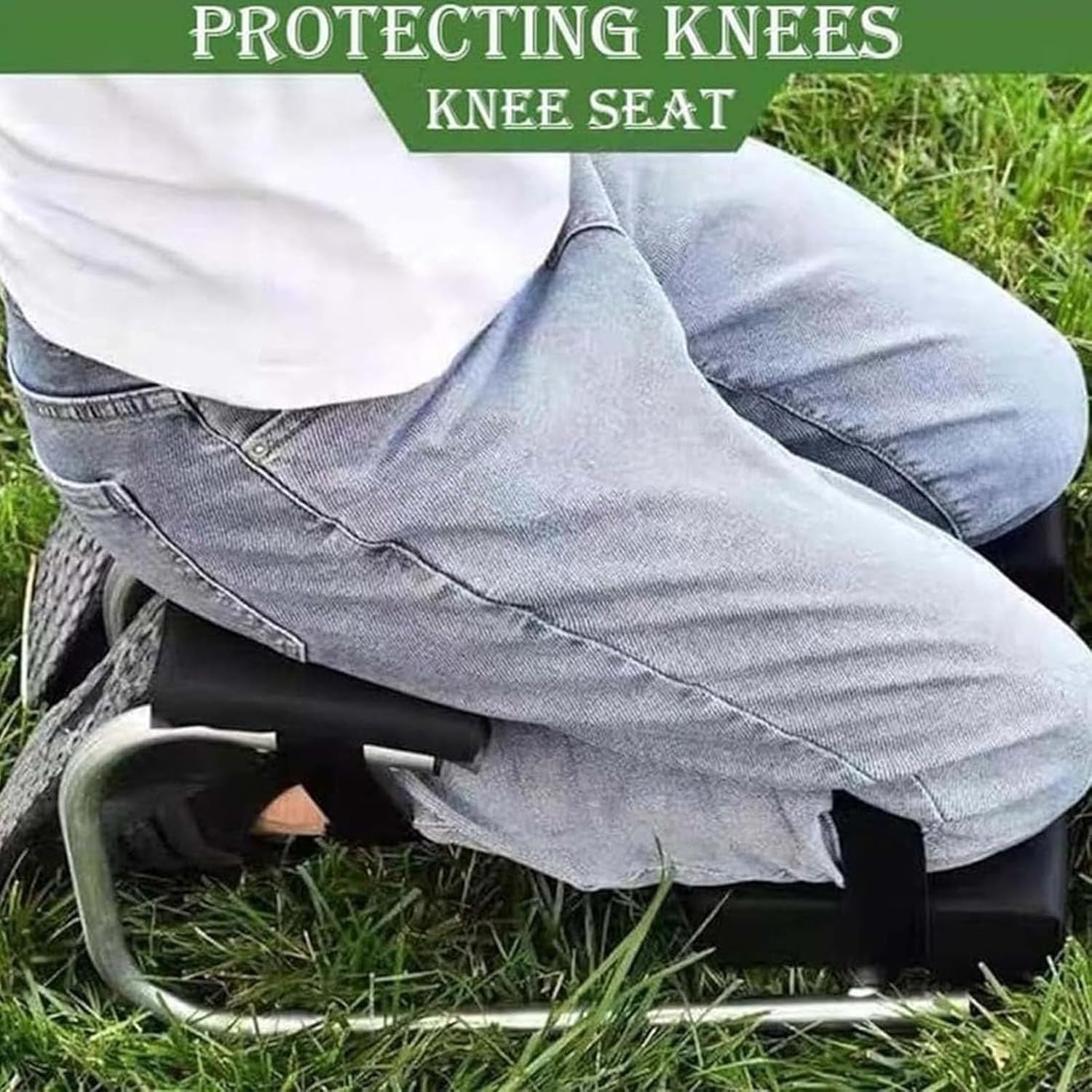 Garden Kneeler, Knee Seat for Gardening Garden One Leg, Knee Seat Kneeling Knee Brace Seat, Gardening Knee Seat Portable Labor-Saving Tools for Farm Work(1 PS)