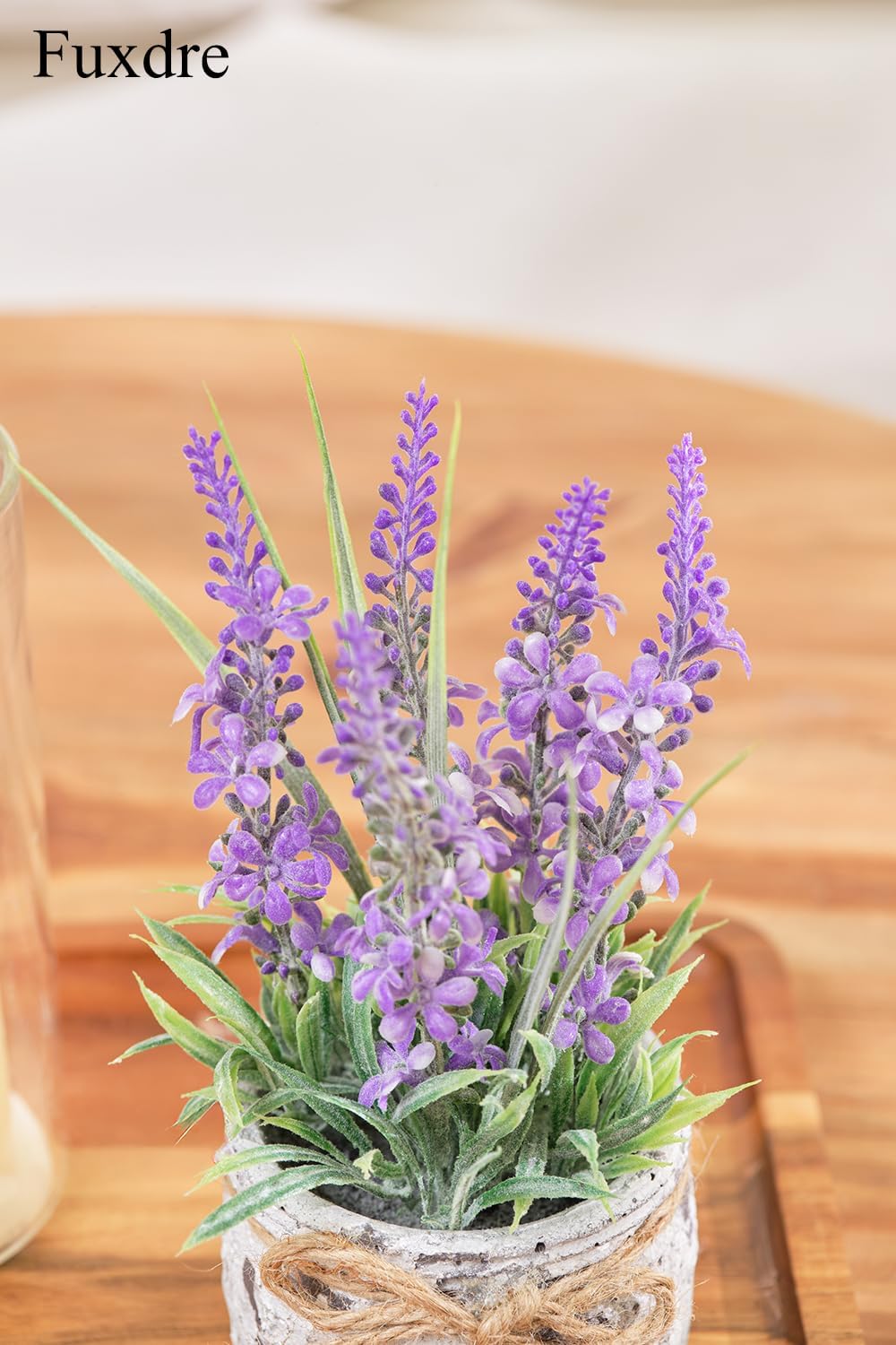 Small Fake Plants with 2 Pack, The Lavender for Bathroom Shelf Decor, Lavender Plant for Home Living Room Office Bedroom Table Tray Shelve Farmhouse Decor Indoor - Image 8