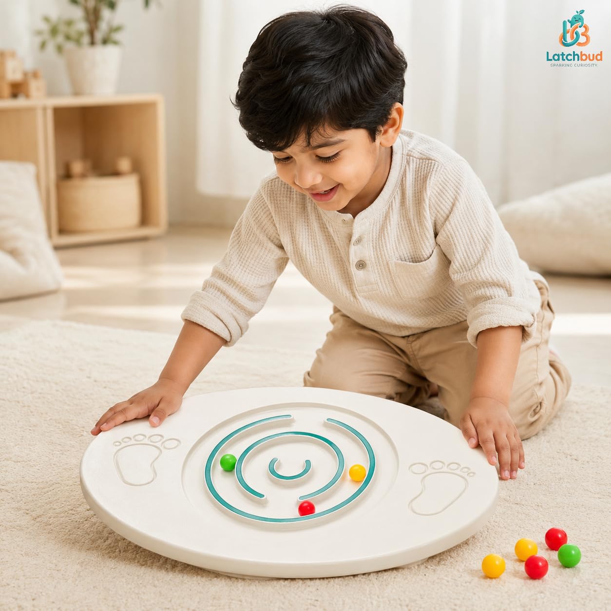 4 Way Balance Board with Maze Game & Balls | Balancing Board — Amazon image 5