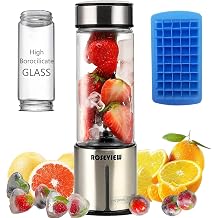 Portable Smoothie blender Glass bottle Mini USB rechargeable 2 battery Handheld Shakes blend Cup USB juicer Cordless Personal smoothies maker mixer