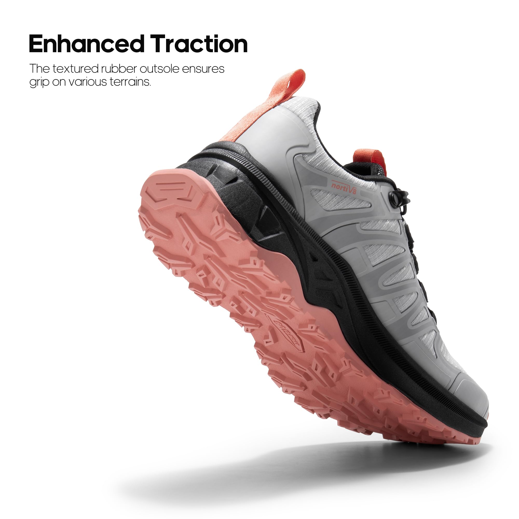 NORTIV 8 Scarpe da Trekking da Donna Stivali da Montagna Trekking Caccia Sneakers Antiscivolo Leggero Esterno Traspirante Leggero