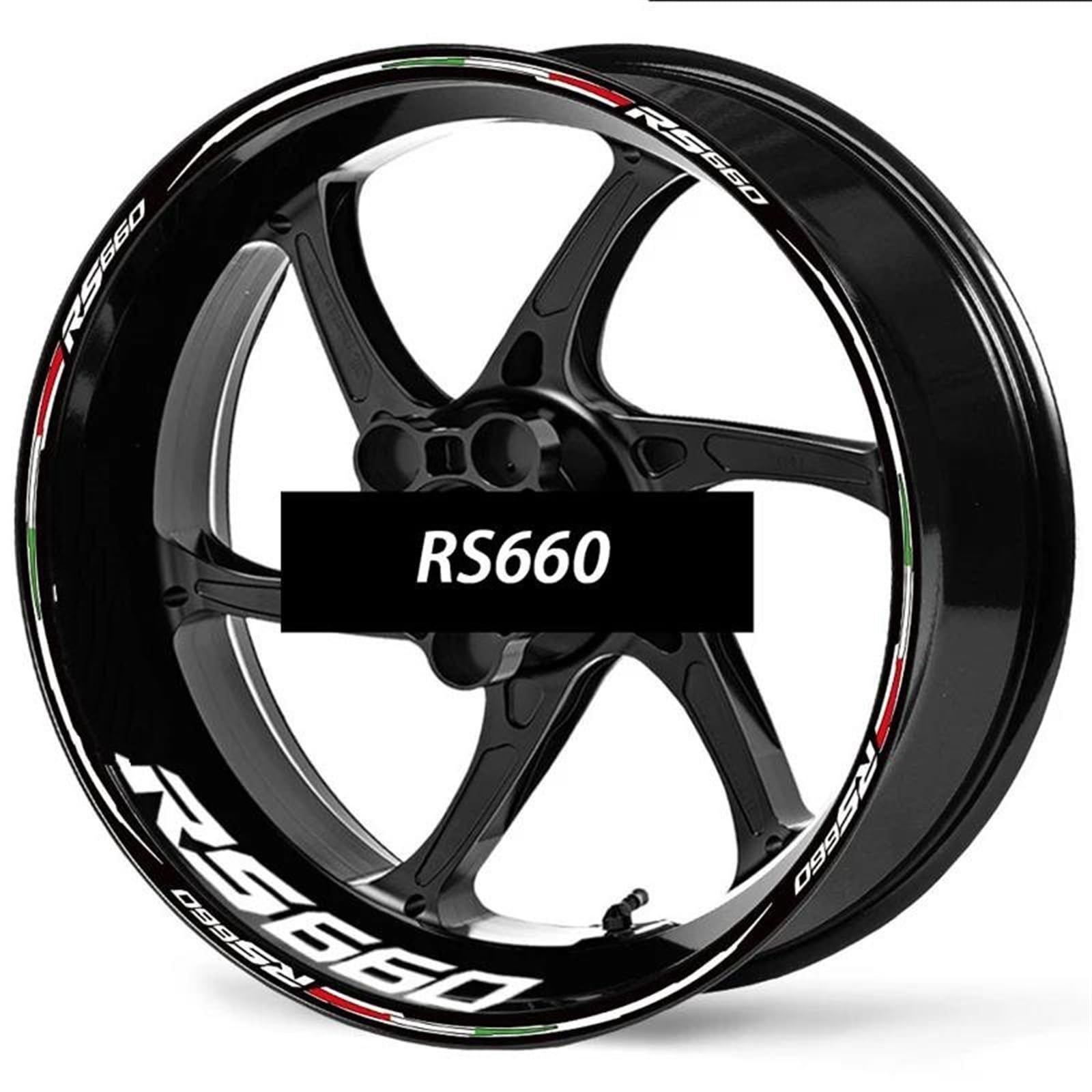 1 Set of Motorcycle Wheel Stickers Stripes Rim for Aprilia RS 660 RS660 RS-660 Motorbike(Color5)