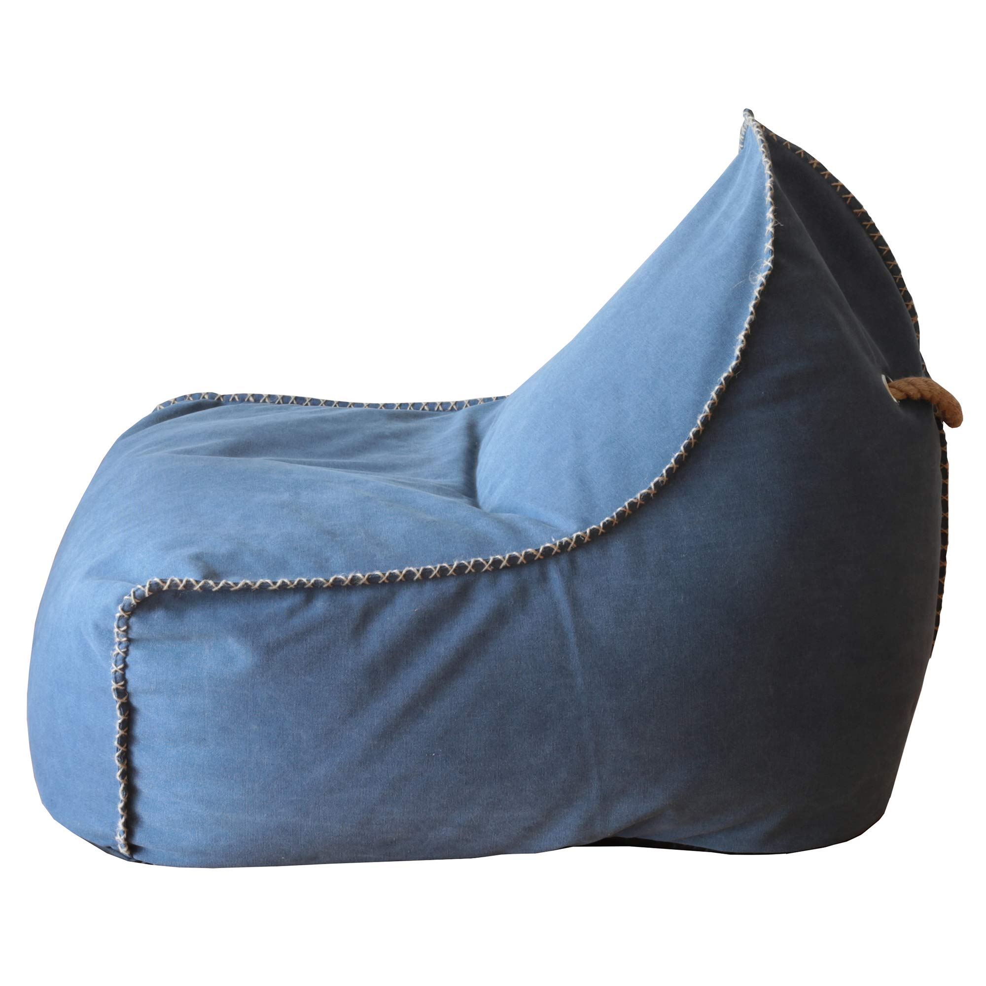 Nora. andg ブッバ ソファ ネイビー 
ビーズクッション デニム風 Amazon.co.jp: Nora 242851 Sofa Navy, 1 Seat, andg Bubba