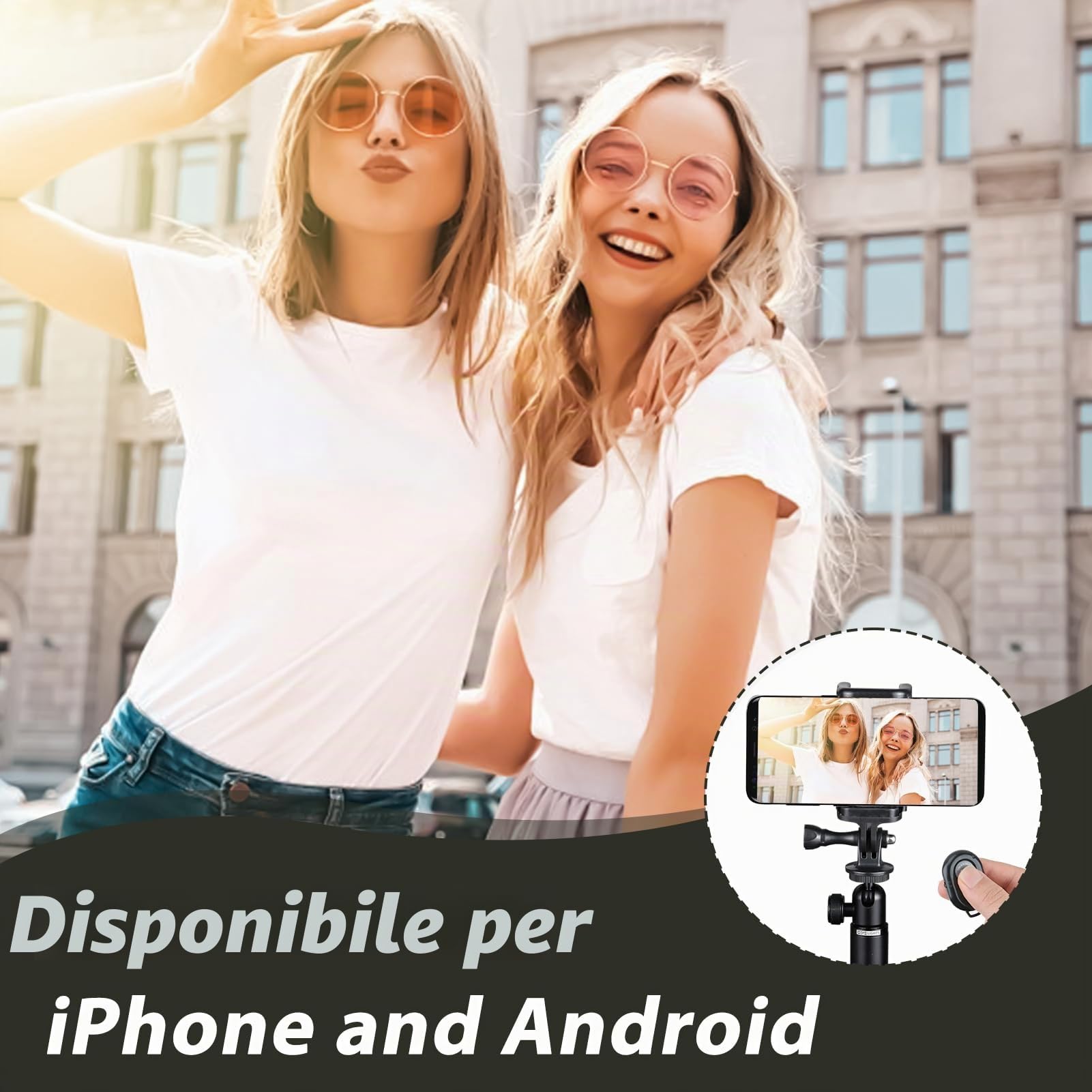 Telecomando Bluetooth Wireless Per Smartphone – Scatto Remoto Fino A 10 Metri, Compatibile Con IOS 6.0+ E Android 4.2.2+, Leggero E Tascabile, Nessuna App Aggiuntiva - 6