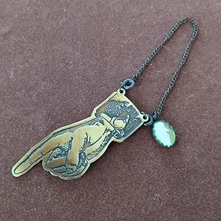 真鍮製 アート風 手形ブックマーク ブックマーカー