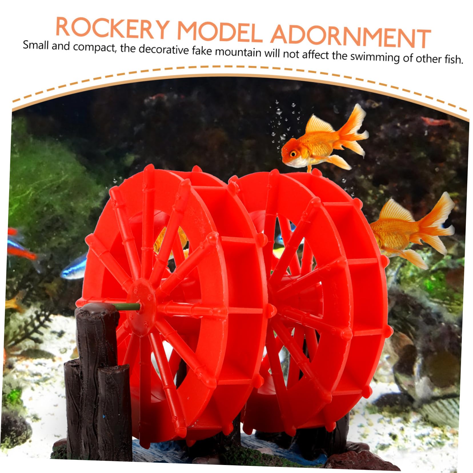 Alipis 5 Pezzi Accessori per acquari Decorazioni per acquari Decorativo adornare Girandole soprammobili nascondigli di Pesce Betta Decorazioni per paesaggi dell'acquario Resina