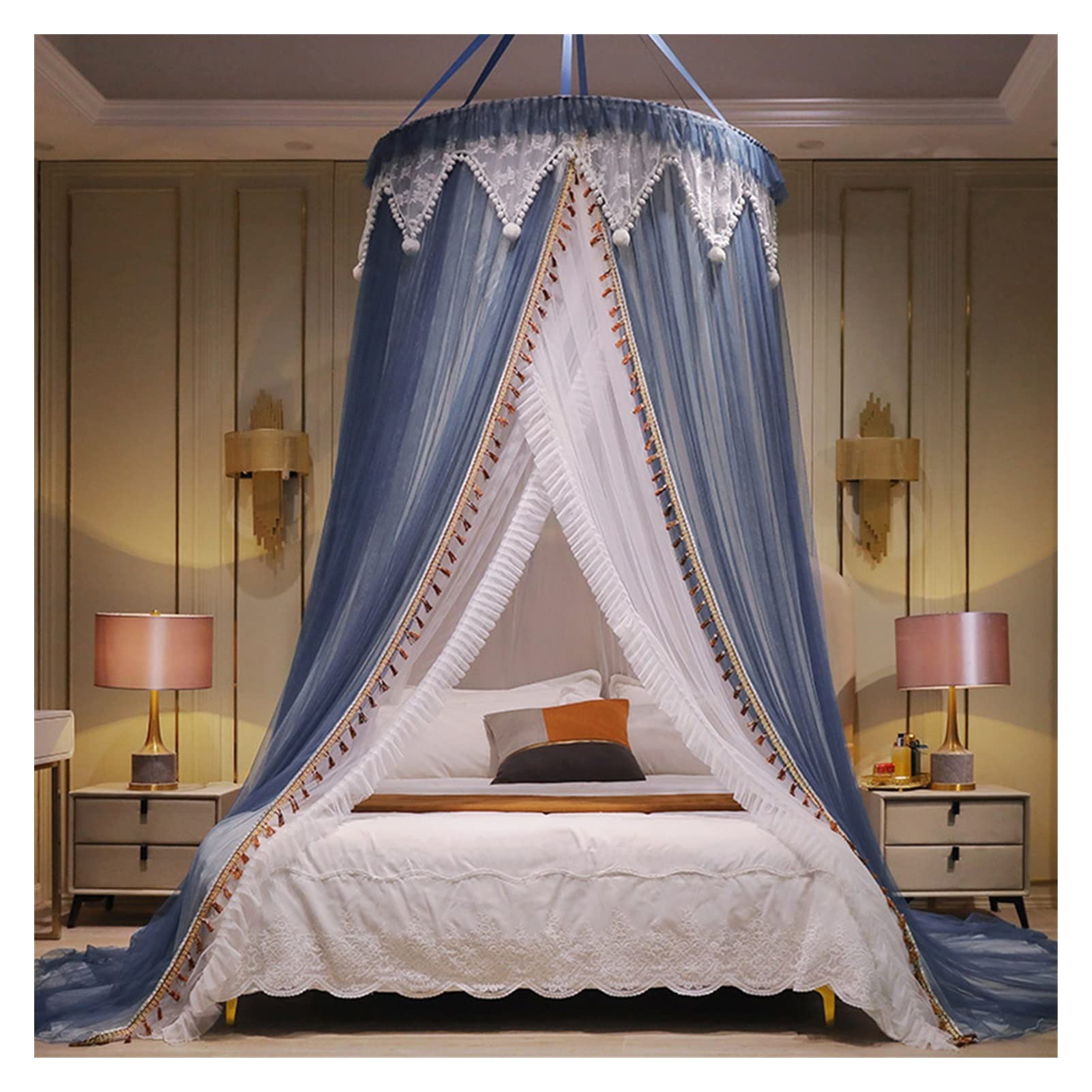DXTFDHB Foldable Mosquito Net Bed Canopy Portable Travel for Single/Double Bed Camping Tent Netting