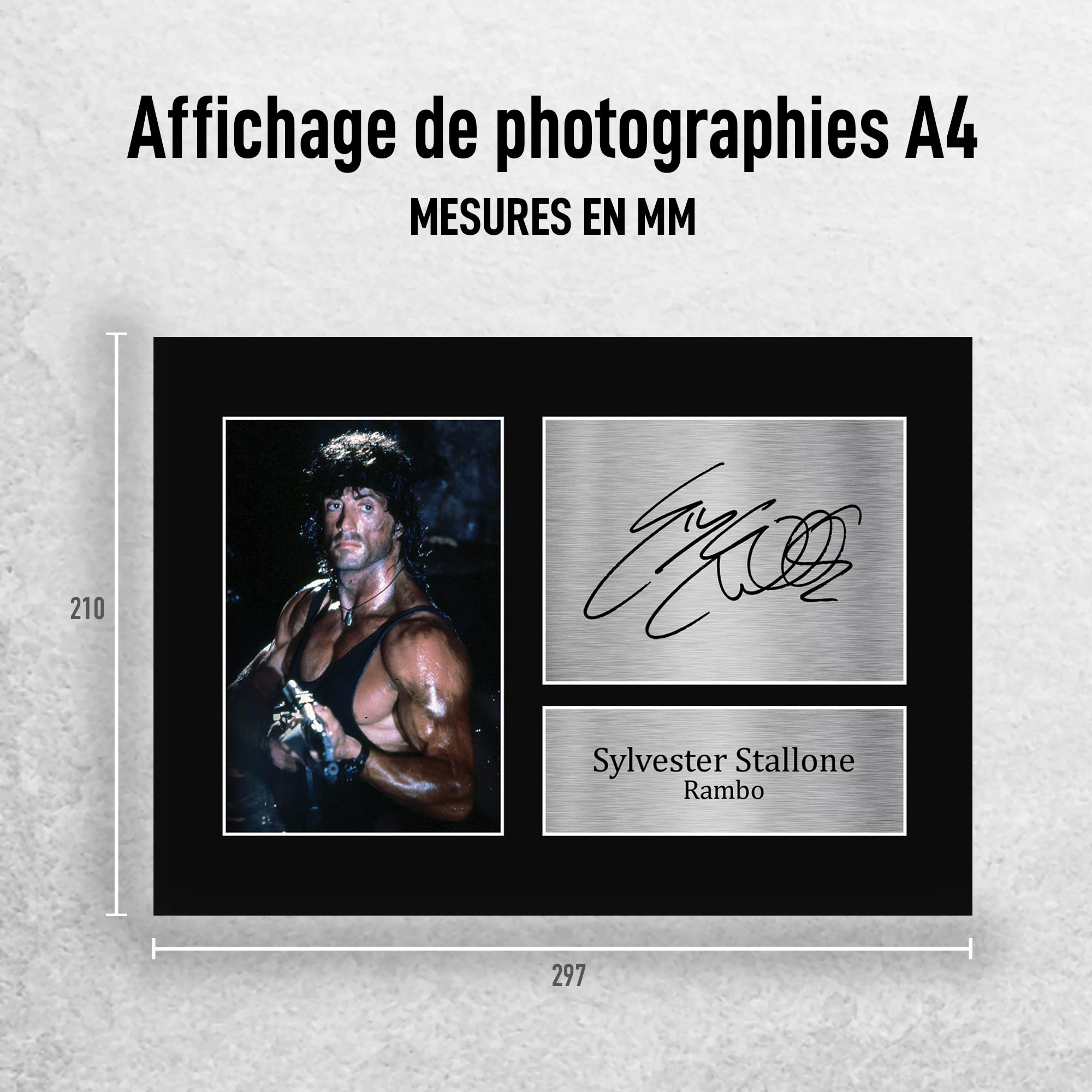 HWC Trading Affiche imprimée avec autographe pour les fans de