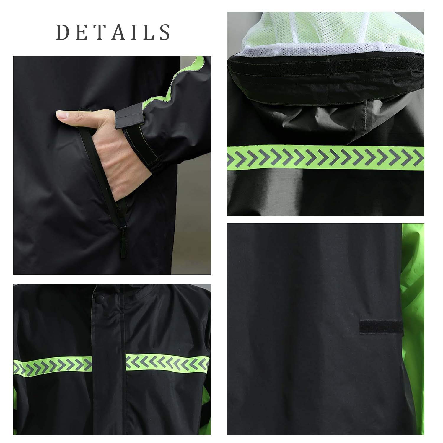 Wasserdichter Anzug für Herren/Damen, Camouflage-Muster, mit Kapuze