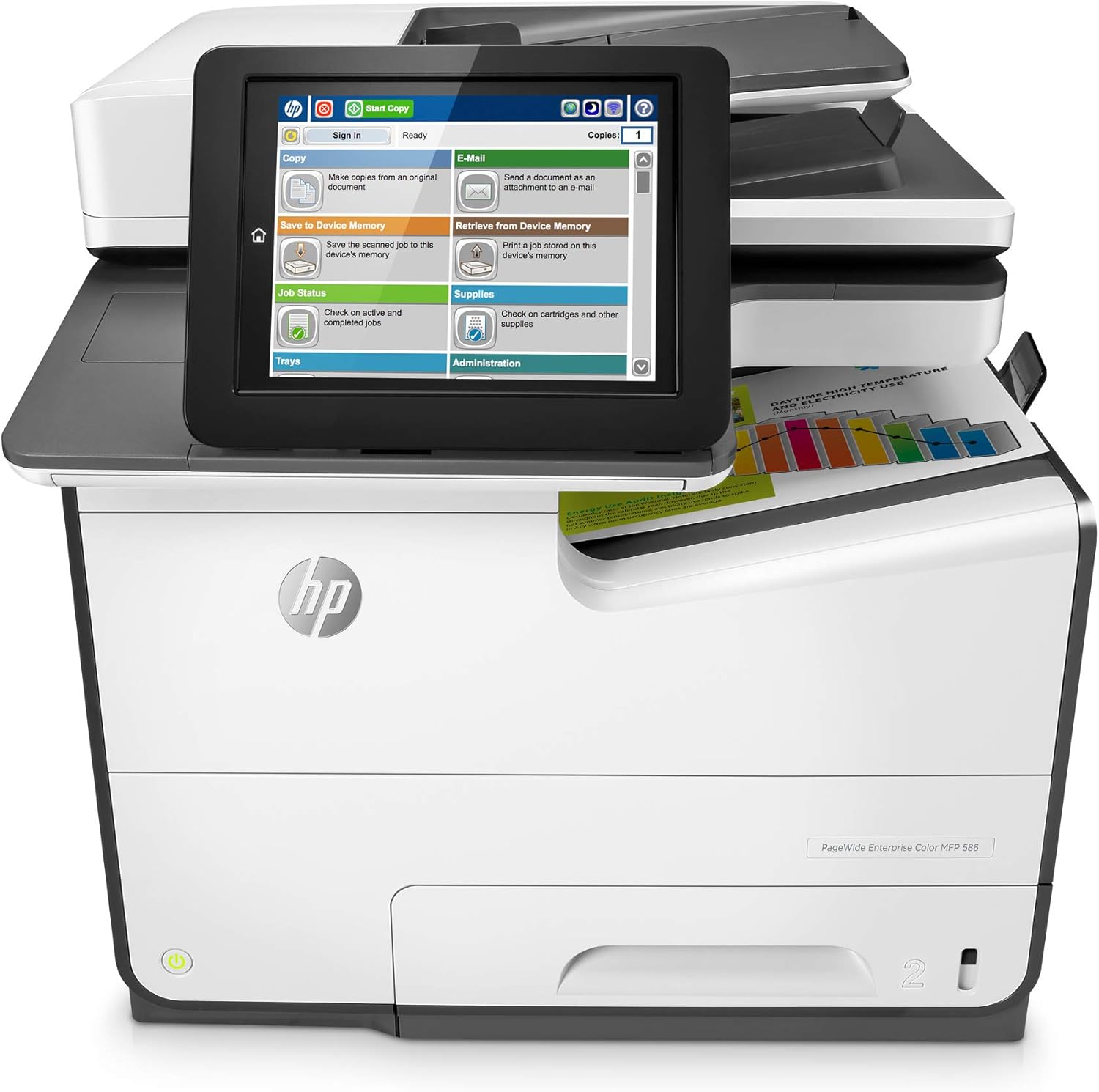 Amazon.com: HP PageWide Enterprise Color 586dn Multifunction Duplex ...