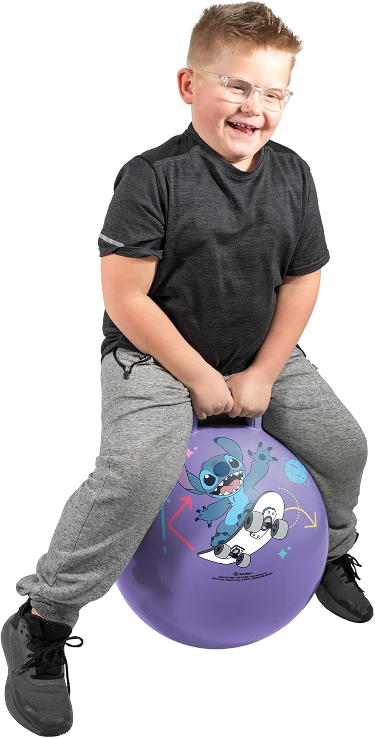 Hedstrom Disney Stitch Hopper Ball, Jumping Ball for Kids, 15 Inch (55-9733)