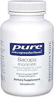 Vista 1 de Pure Encapsulations Bacopa Monnieri Suplemento para el cerebro, la memoria, la concentración y el estrés.* 180 cápsulas