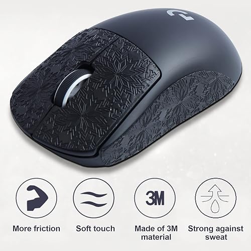 Miniatura 2 de JOMKIZ Cinta de agarre antideslizante para mouse Logitech G PRO X Superlight Wireless Gaming Mouse Skin resistente al sudor, fácil de aplicar, kit
