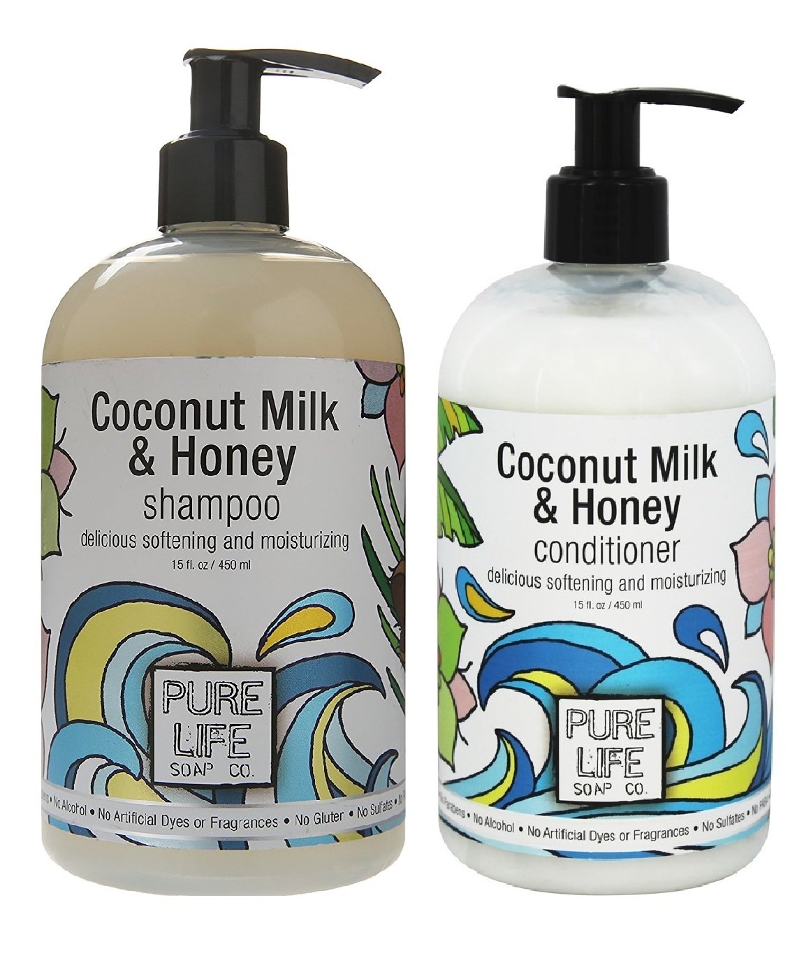 Pure Life Soap Co Coconut Milk and Honey Shampoo and