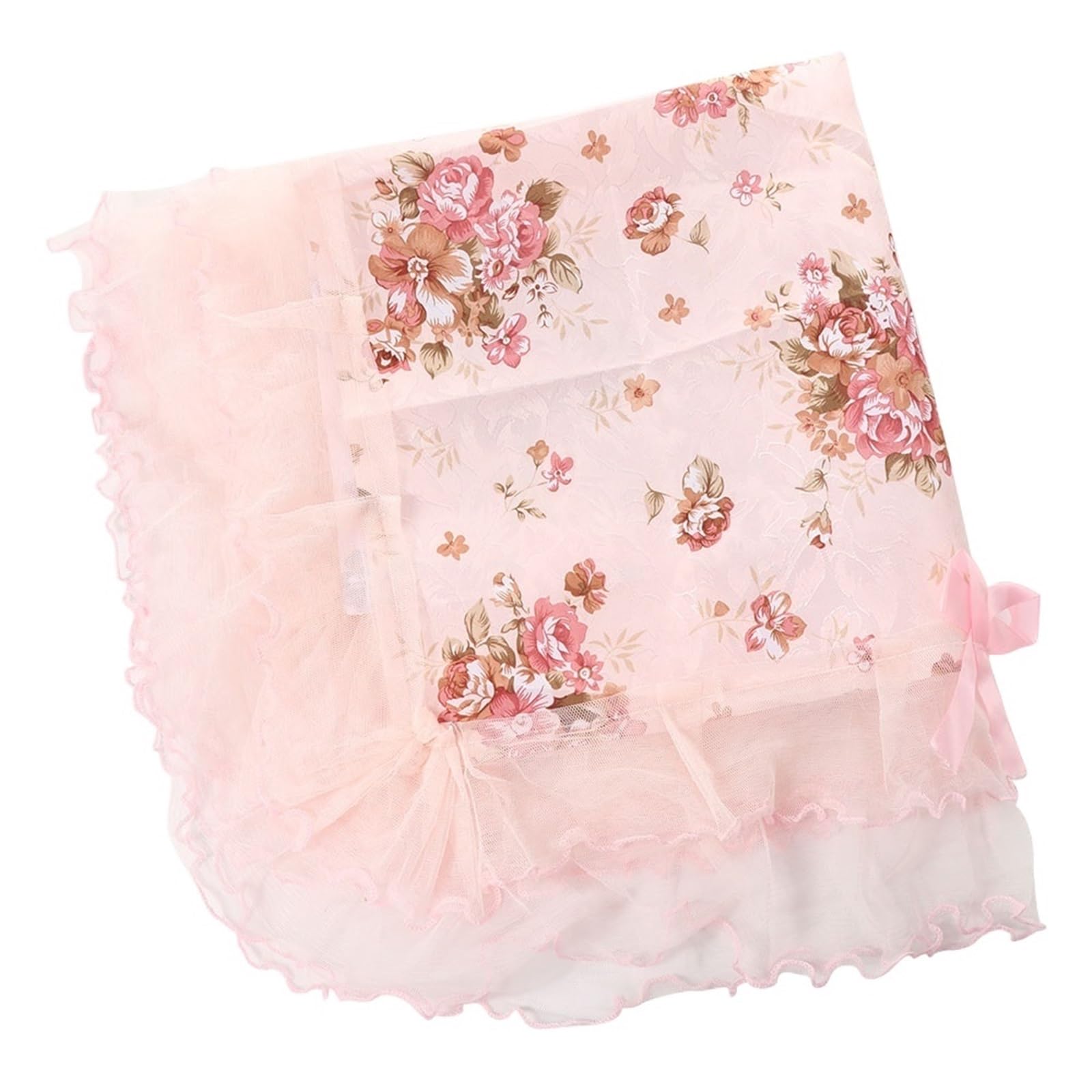 ZHSOAO Lace Tablecloth Bedside Cabinet Decoration Flower Rectangular Table Cover For Bedroom Furniture Protection for Furniture Dresser