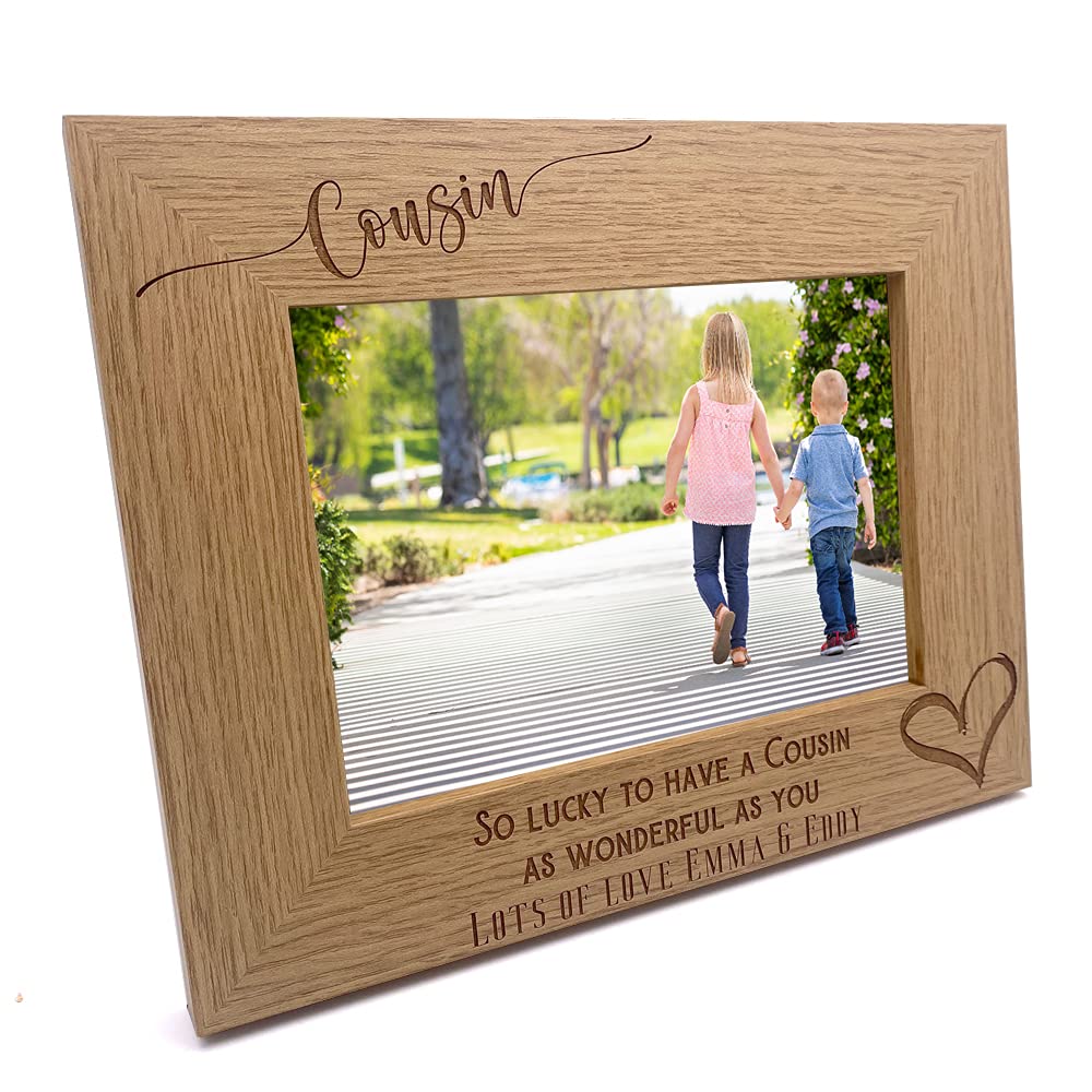 Personalised Cousin As Wonderful As You Photo Frame gift (4 x 6 Inch)