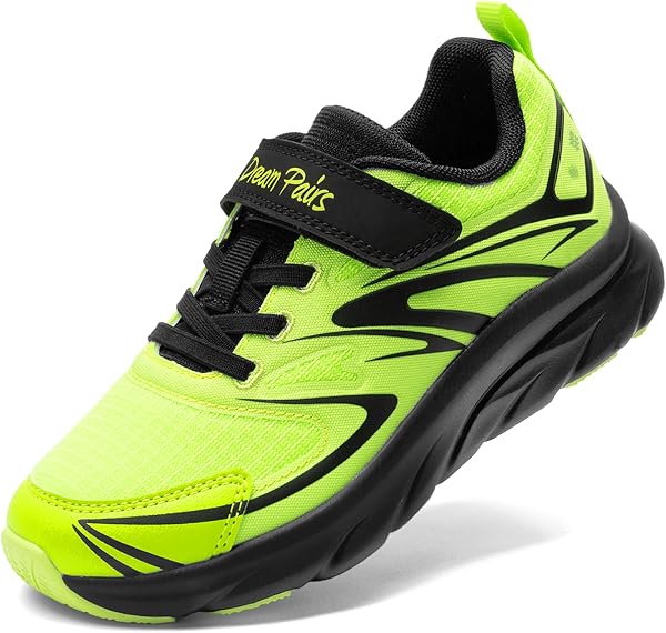 DREAM PAIRS Kids Unisex-Kinder-Tennislaufschuhe,Size 30,Neongrün/Schwarz,KKUMRS2523