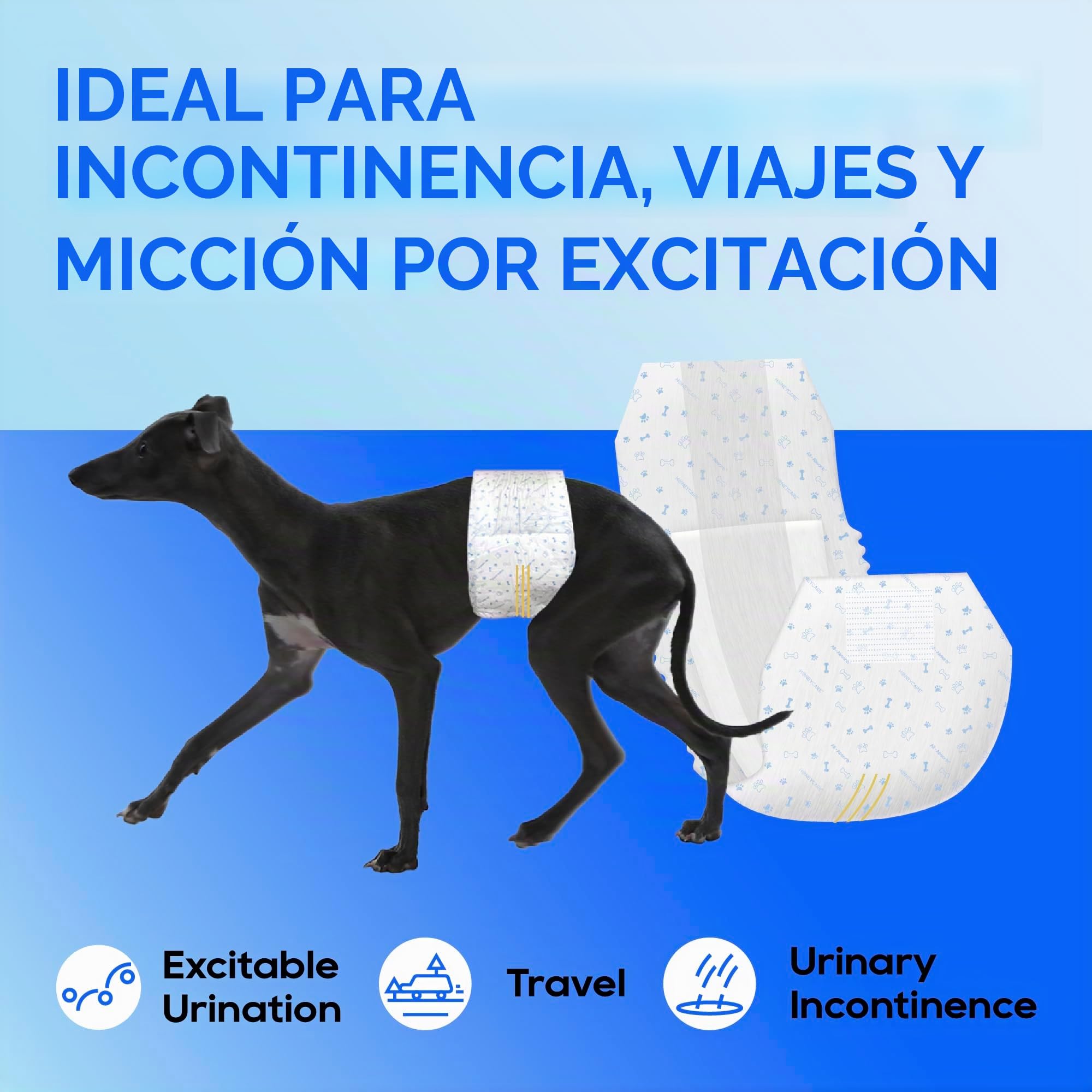All-Absorb Envoltura para perro macho A26, 50 unidades, pequeña