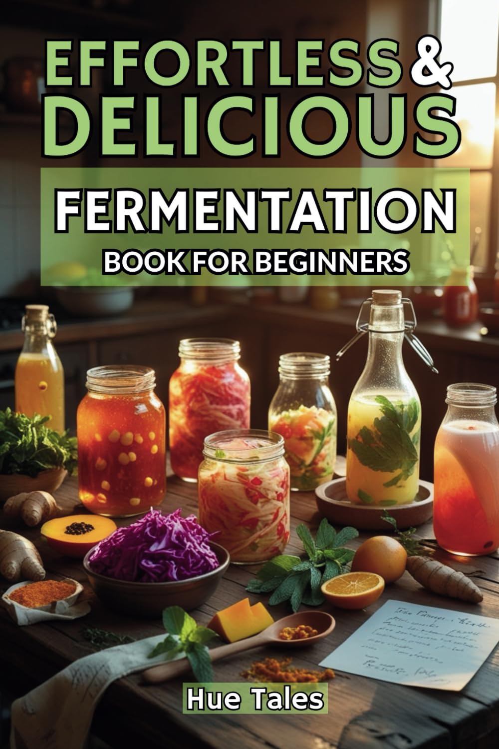 Fermentation Book for Beginners: A Complete Guide to Homemade Ferments, Kombucha, Kimchi, Sauerkraut, Fermented Drinks & More — Easy, Healthy Recipes for a Happier Gut