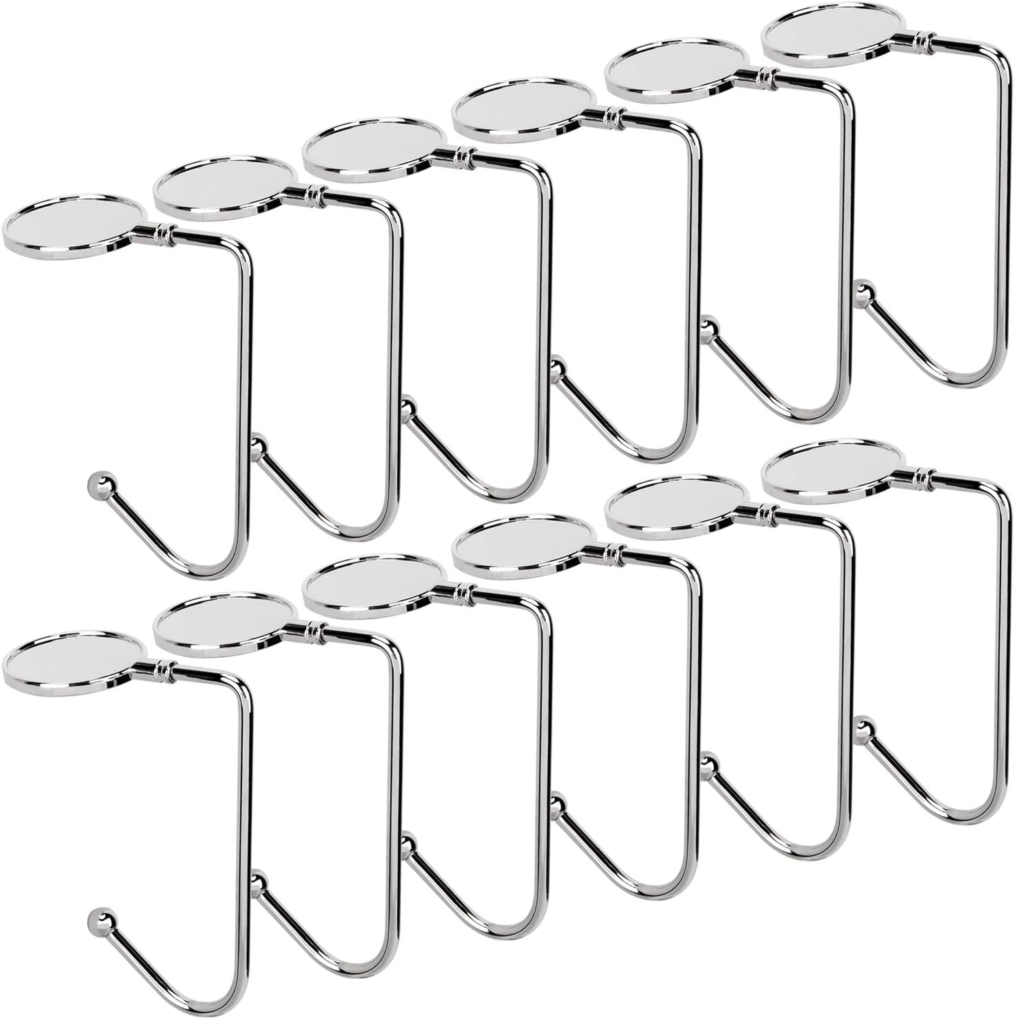 Blisstime Christmas Stocking Holders for Mantel, Christmas Hangers for Fireplace Xmas Mantel Holder Hooks with Non-Slip Design (12)