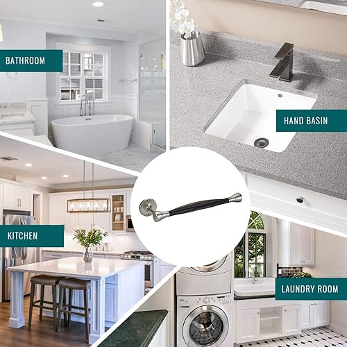 Miniatura 8 de Soporte de toalla de papel para montaje en pared con una sola mano, dispensador de toallas de papel montado debajo del armario para cocina, se monta