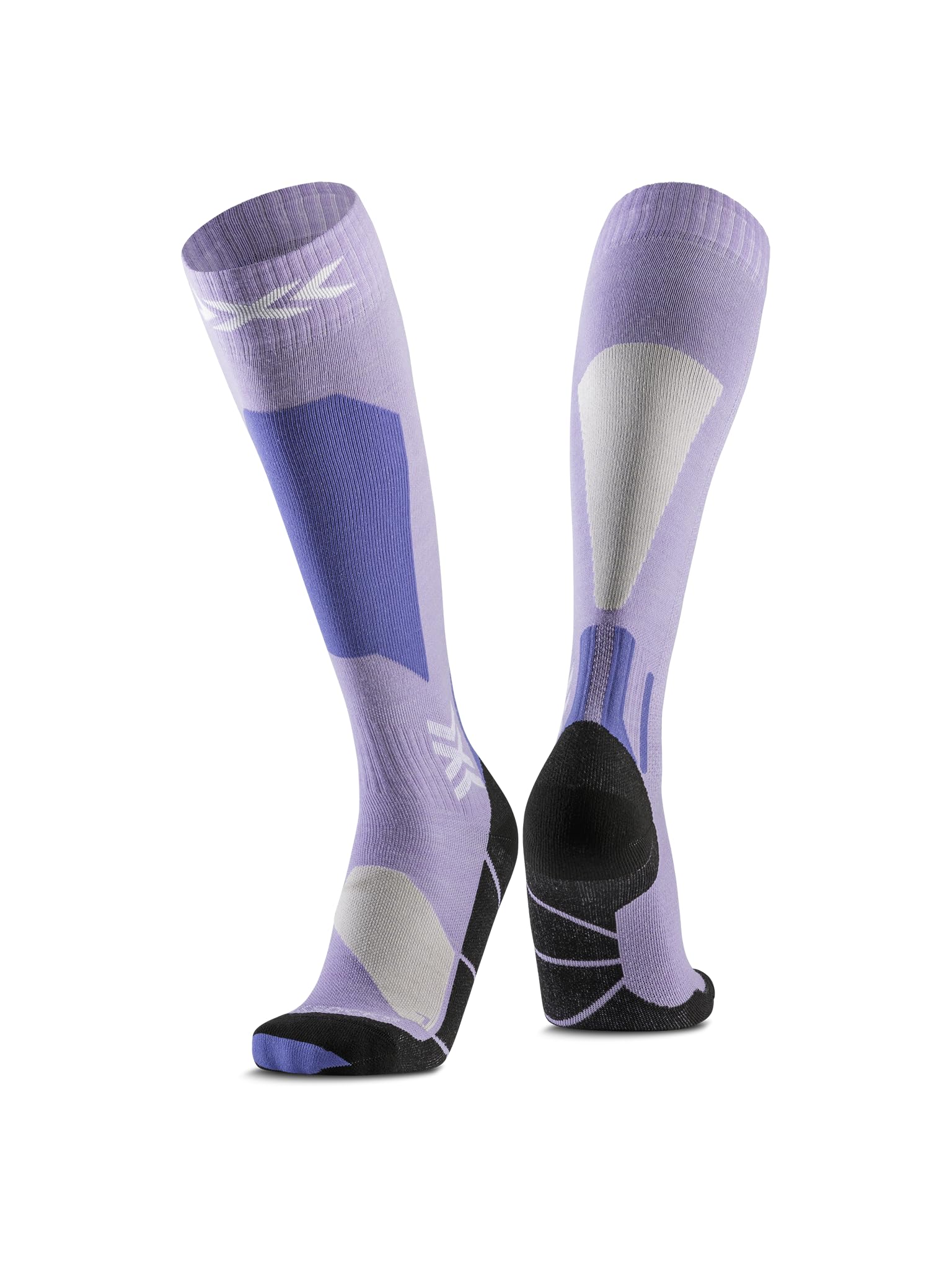 X-SOCKS Ski Socks Discover Merino OTC, muted lavender/light sand, Größe 45-47
