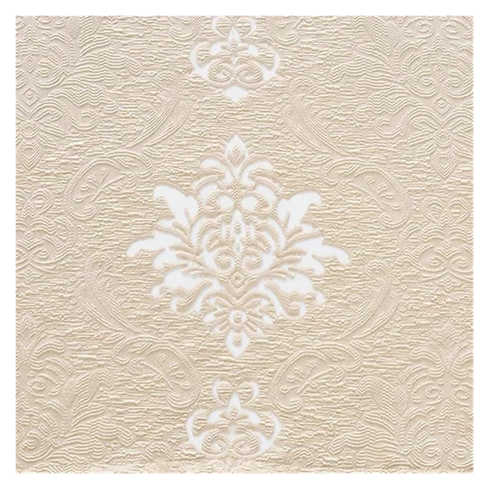 DHYUACN Living Room Curtains 1PC Jacquard Curtains for Living Room Elegant Hollow Out Tulle Retro Gauze Window Drapes Cream style Home Decor(Beige,W132xH213CM)