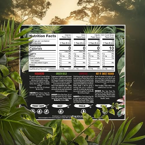 Miniatura 2 de Colombina Paquete de regalo de salsa de pimienta Tienda  4 botellas de salsa picante con salsa habanero, salsa chipotle, salsa verde de Tienda y