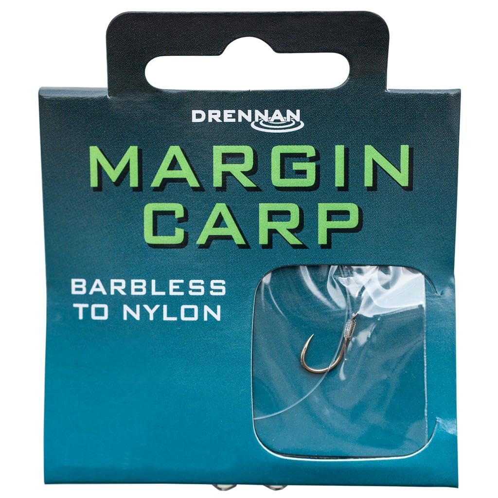 Drennan Margin Carp Hooks To Nylon Barbless 14 To 6lb Qty 8