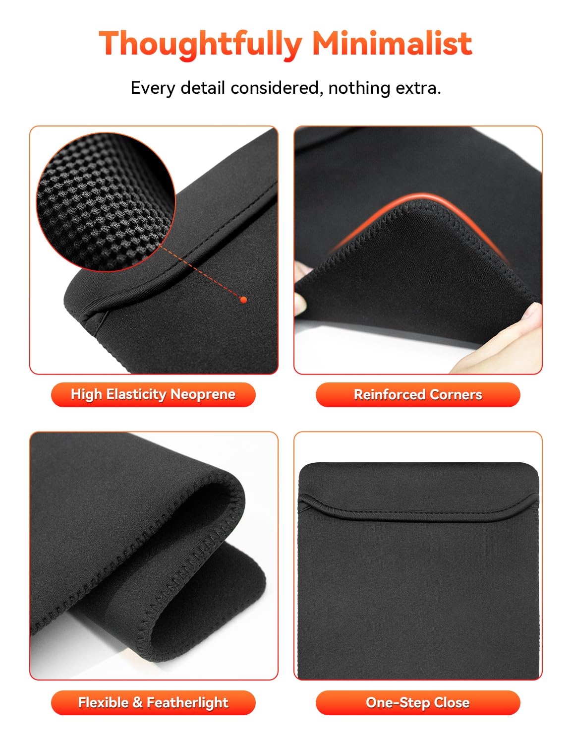 HotYeah Funda para monitor portátil de 15.6 pulgadas, funda de neopreno resistente al agua para monitor de portátil de viaje, bolsa de almacenamiento simple como funda para monitor, funda protectora