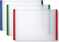 OXO Good Grips 3-Piece Color-Coded Cutting Board Set - Red/Green/Blue, Non-Slip, Dishwasher Safe, Knife-Friendly